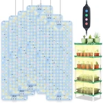 6-PACK Led Flat Panel Grow Lights For Indoor Plants, Seed Starting, Vegetables. Fixed Price $60.19.