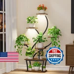 Evawoo Plant Stand Indoor With Grow Lights - Tiered Corner Shelf, 47" Tall Flo. Fixed Price $85.26.