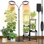 Dual-head Grow Lights For Indoor Plants, Led Full Spectrum Floor Lamp W.... Fixed Price $53.55.