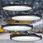 200W Led High Bay Light 4 Pack, 22000 Lm, IP65 For Warehouse & Workshop. Fixed Price $121.99.