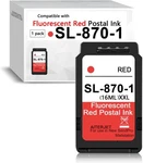 Aiterjet SL-870-1 Xxl Red Fluorescent Ink Cartridge For Sendpro Mailstation CSD1. Fixed Price $106.08.