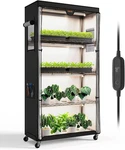 Bstrip Indoor Greenhouse With Grow Light, Plant Stand Pack 24W Full Spect. Fixed Price $202.39.