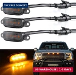 Boigoo Front Grill Lights Compatible With Ford F150 Raptor 2004-2019 & Dodge Ram. Fixed Price $32.99.