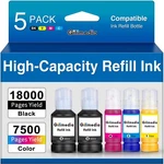 Gilimedia 542 Pigment Ink Refill Bottles Compatible For Printer ET-5150 ET-5170. Fixed Price $68.41.