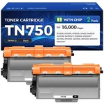 TN750 Toner Cartridge Black 2-PACK Replacement For Brother TN-750 TN720 TN-720. Fixed Price $52.12.