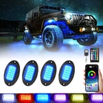 Rgb Led Rock Lights For Atv Utv Rzr Suv Sxs Golf Cart Trucks 12V Underglow Kit. Fixed Price $54.24.