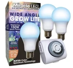 2 Pack! Miracle Led Blue Spectrum Grow Light Bulb With Bonus Timer , 11 Watt. Fixed Price $19.99.