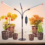 3-HEAD Led Tabletop Grow Light For Indoor Plants, Seed Starting, Vegetables, Bon. Fixed Price $40.48.