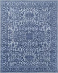 Floral Light Blue Oriental Oushak Hand-tufted 100% Nz Wool Area Rug Etc.... Fixed Price $792.00.