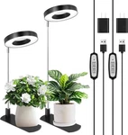 Lbw Grow Light For Indoor Plants, Full Spectrum Halo With Ba. Fixed Price $18.99.