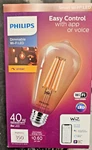 Philips 40W Equiv ST19 Wi-fi Led Amber Wiz Bluetooth Light Bulb. Fixed Price $14.78.