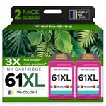 61XL Color 2 Pack Hp Envy Deskjet Officejet Printer Ink Cartridges. Fixed Price $59.99.