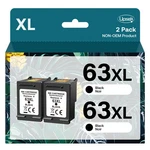 Upsek Compatible 63XL Black Ink Cartridge For Hp Officejet 4650 4652 4655 Printe. Fixed Price $47.11.