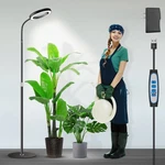 Garpsen Grow Lights For Indoor Plants, 6.3''HEAD Height 67''), Black. Fixed Price $35.94.