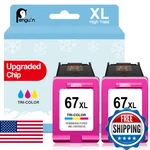 Penguin Color Ink Cartridges For HP67XL Deskjet 2700 275. Fixed Price $49.45.