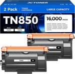 TN850 Black Toner Cartridge 2-PACK High Yield Compatible For Brother TN-850 TN88. Fixed Price $47.20.