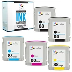 Cmyi 5PK 88XL Ink Cartridges For Hp Officejet Pro L7000 L7400 L7500 L7555 L7590. Fixed Price $31.79.