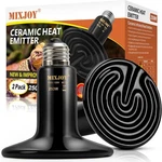 Mixjoy 250W Ceramic Heat Emitters - 2PACK Reptile Lamp Bulbs, No Light. Fixed Price $26.99.