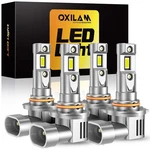 4X Oxilam 9005+9006 Led Headlight Super Bright Bulbs 20000LM High/low Beam 6500K. Fixed Price $40.84.