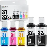 Osinkjet 31 Bottle Set, 32XL Black 2BK*165ML Y*80ML, Bk/cmy. Fixed Price $44.58.
