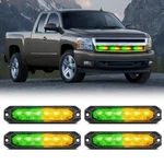 Nilight 4PCS Amber Green Led Emergency Strobe Lights 12V-24V Surface Mount. Fixed Price $47.98.