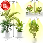Full Spectrum Grow Lights For Indoor Plants 3-HEAD Adjustable Tripod Timer. Fixed Price $32.99.