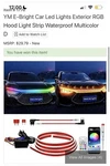 Ym E-bright Rgb Led Hood Light Strip Waterproof Multicolor 12V App Control. Fixed Price $25.00.