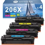 Mytoner 206X 4 Pack W/chip Hp M283FDW M255DW M282NW. Fixed Price $84.99.