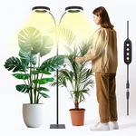 Glowrium Grow Lights For Indoor Plants 36W Full Spectrum 2-HEAD Led. Fixed Price $107.17.