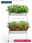 Suncoze 2-TIER Hydroponics Growing System Kit With 24 Pods Full Spectrum. Fixed Price $171.86.