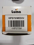 1 New Luma HPS-70/MED/U High Pressure Sodium 70W Lamp. Box Is Faded And Dirty.. Fixed Price $7.00.