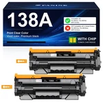 Panink 138A Black Toner Cartridge Replacement For Hp W1380A 138X W1380X Com. Fixed Price $55.39.