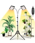 Lbw Grow Light For Indoor Plants, Dual Heads Full Spectrum Led, Auto On/off T.... Fixed Price $20.00.