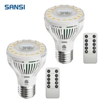 Sansi Dimmable Led Grow Light Bulbs 75W Equiv. Full Spectrum W/remote 2-PACK. Fixed Price $20.96.