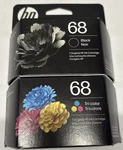 Hp 68 2-PACK Black/tri-color Ink Cartridge Combo, Exp 11/2026.. Fixed Price $39.00.
