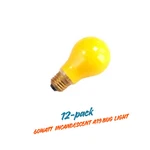 A19 Bug Light 60W 2700K Medium (E26) Base 130V Yellow Dimmable 12-PACK. Fixed Price $29.95.