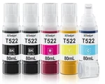 522 Ink Refill Bottles (5-PACK) Compatible Cartridge Replacement. Fixed Price $16.50.
