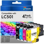 Fooylen LC501 Compatible Ink Cartridges Replacement For Brother. Fixed Price $50.08.