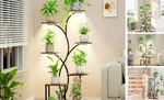 Havlotii Indoor Plant Stand With 4 Grow Lights - 7 Tiered Shelf For. Fixed Price $110.73.
