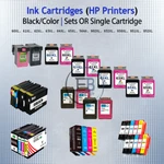 Hp Cartridges Printers Sets Lot Singles Black/color 60 61 62 63 64 65 Xl. Fixed Price $46.99.