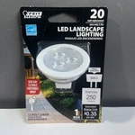 Feit Watts GU53 Led Bulb 250 Lumens Warm White Landscape Low Voltage. Fixed Price $5.40.