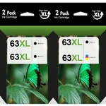 63 Xl Ink Cartridges For Hp Envy 4516 4520 4522 Officejet 3830 4650 5255 Printer. Fixed Price $24.95.