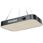 Fecida 1200W Equivalent Led Grow Light, 130 Watt Power Draw Full Spectrum Gro.... Fixed Price $92.98.