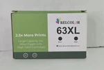 Relcolor Higher Yield 63XL Black Ink Cartridges.. Fixed Price $10.00.