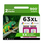 63XL Hp Compatible 2 Pack Replacement Relcolor Ink Cartridges. Fixed Price $59.99.