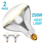 Pack 250R40 Reflector 250W 120V Clear Heat Flood Lamp Bulb Medium E26 Base. Fixed Price $19.30.