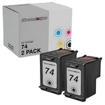 2PK #74 CB335WN Black Ink For Hp Photosmart C4200 C4280 Deskjet D4368 C4500. Fixed Price $12.99.