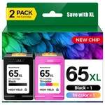 65XL Black/tri-color Ink Cartridges Combo Pack For Hp Work With. Fixed Price $36.66.