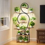 Pozilan Plant Stand Indoor With Grow Lights, 63" Tall 9 Tiered Shelf Wi.... Fixed Price $112.47.