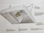 Sun System Flower Power Lec Light + Bulb 120/240V. Fixed Price $220.00.